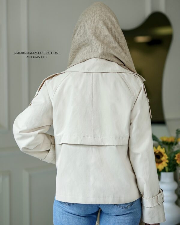 کرم کوتاه trench coat - Image 3