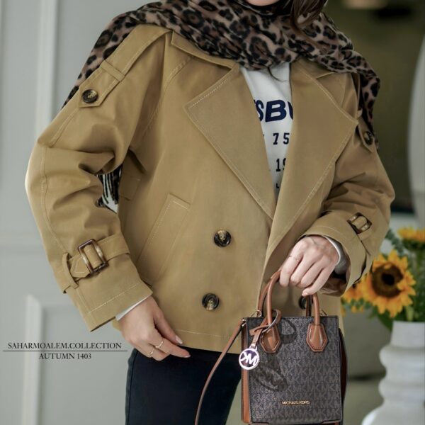 نسکافه ای کوتاه trench coat